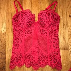 Red Lace Victoria's Secret Corset Top